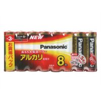 ◆10個セット/Panasonic パナソニック  アルカリ乾電池 単3形 8本パック LR6XJ/8SW