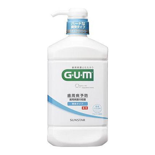 ◆4個セット/GUM(ガム) 薬用デンタルリンス 爽快タイプ 960ml [サンスター]