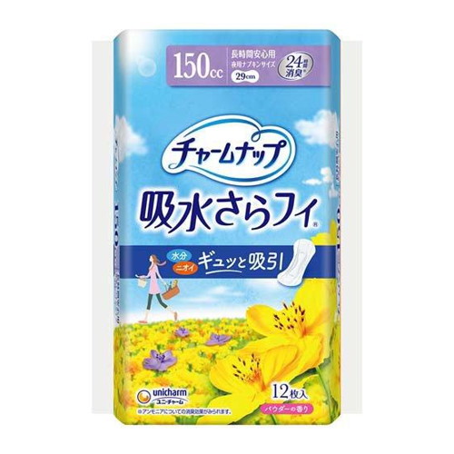 ◆10個セット/ユニチャーム チャームナップ 吸水さらフィ 長時間安心用 12枚入 [ユニ・チャーム]
