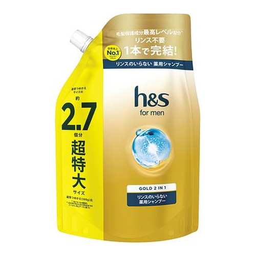 ◆6個セット(1ケース)/HSFORMENゴールド2ＩＮ1シャンプー超特大サイズ 800ml[Ｐ＆Ｇジャパン]