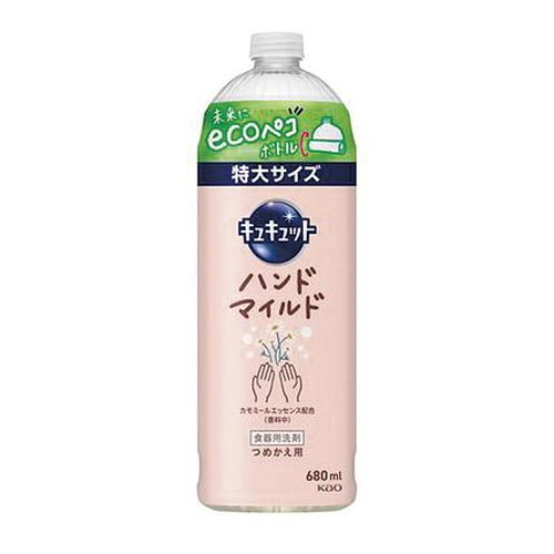 ◆16個セット/キュキュット ハンドマイルド カモミールの香り つめかえ用 680ml [花王]