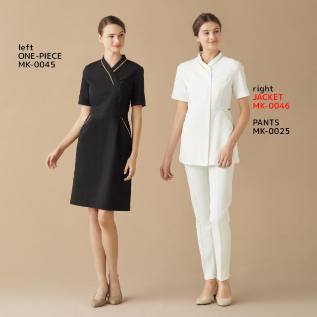 エステユニフォーム チュニック michel klein ミッシェル クラン 白衣 人気 制服 MK-0046 おしゃれ 大きいサイズ_1