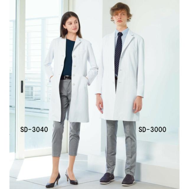 白衣 ナガイレーベン SD-3040 女子 シングル ドクターコート 形態安定加工 女性 診察衣 医療用 白衣 |レディース おしゃれ 医師 薬剤師 医療 薬局 実験衣 4d+ 実験用白衣_2