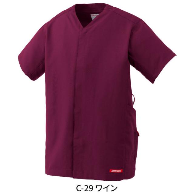 スクラブ パンツ 上下セット 白衣 前開き ストレッチ 動物病院 アニマルクリニック ペットサロン トリマー 獣医師 獣看護師 AL-0002 AL-0003| 半袖 ユニフォーム 制服 男女兼用 ユニセックス メンズ レディース ナース ドクター ユニホーム 仕事着 SS S M L LL 3L_15