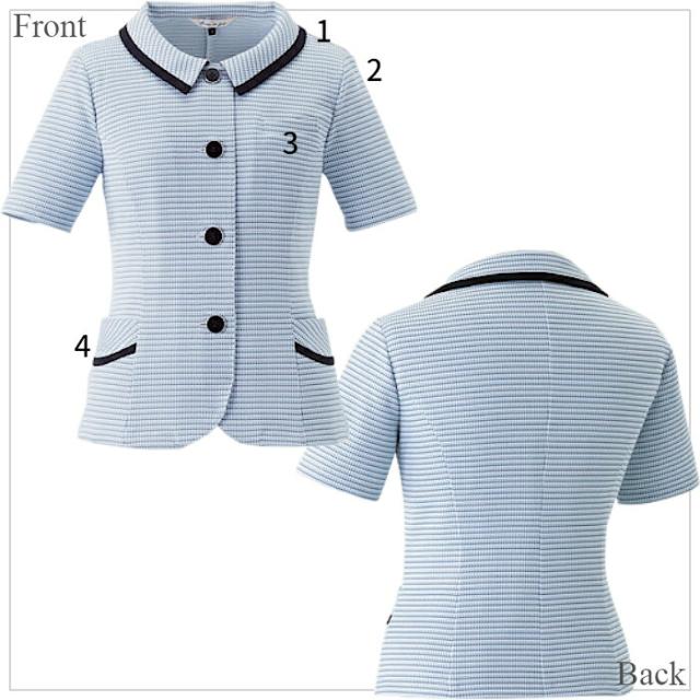 オーバーブラウス 26670 事務服 夏 | ユニフォーム 制服 オフィス 事務制服 受付 ビジネス 会社 ユニホーム 仕事着 レディス 女性 enjoie ジョア