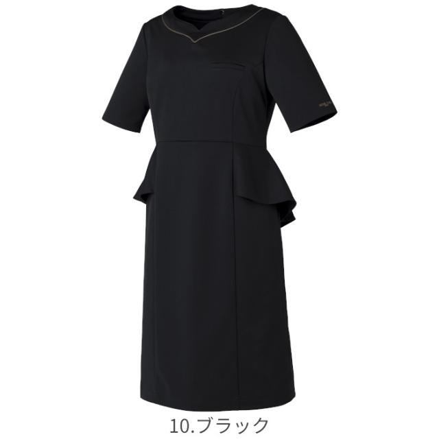 ワンピース 白衣 ナース服 エステ MICHEL KLEIN ミッシェルクラン MK-0050 | 半袖 サロン ヒーリング エステティシャン ヒーラー ペプラム ユニフォーム 制服 BA ナース 美容 心療内科 婦人科 形成 ユニホーム 仕事着 レディース 女性 SS S M L LL 3L_7