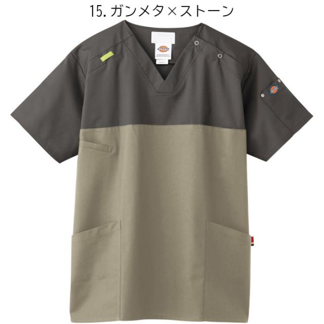 ディッキーズ スクラブ 白衣 医療用 上下セット おしゃれ フォーク 7040SC 5017SC Dickies 男女兼用 医師 介護 | ユニフォーム 半袖 レディース 女性 ナース服 女性用 医療 メンズ 男性 おしゃれ 介護服 綿 ポリ_7