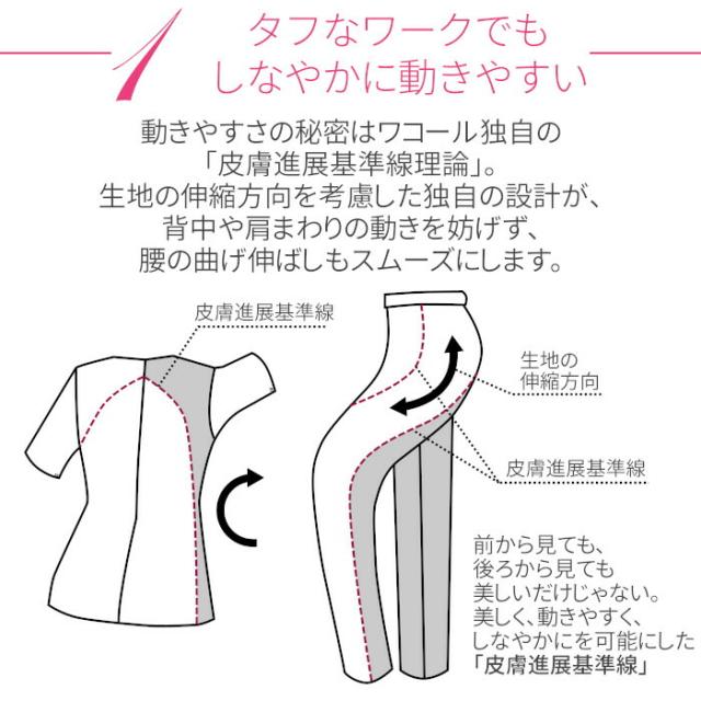 白衣 スクラブ 医療 前開き ワコール 上下セット 女性 看護師 wacoal HI704 HI301 folk フォーク 医師 レディース 制服 エステ ユニフォーム 手術着 医療 ナース服 女性用 半袖 大きいサイズ 介護_8