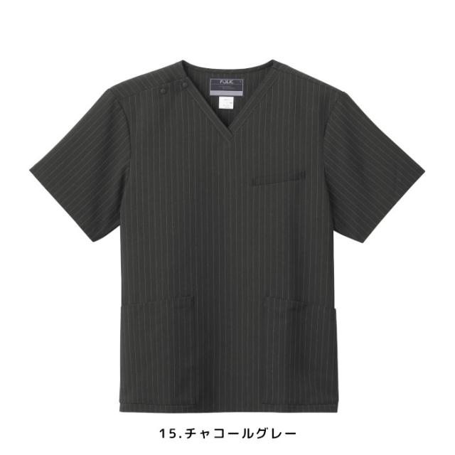 スクラブ 白衣 医療用 上下セット おしゃれ フォーク 7096SC 5034SC ズボン 看護 医院 クリニック| ユニフォーム 上下セット 医師 半袖 ナース服 男性 メンズ 大きいサイズ 医療 介護服 看護師_6