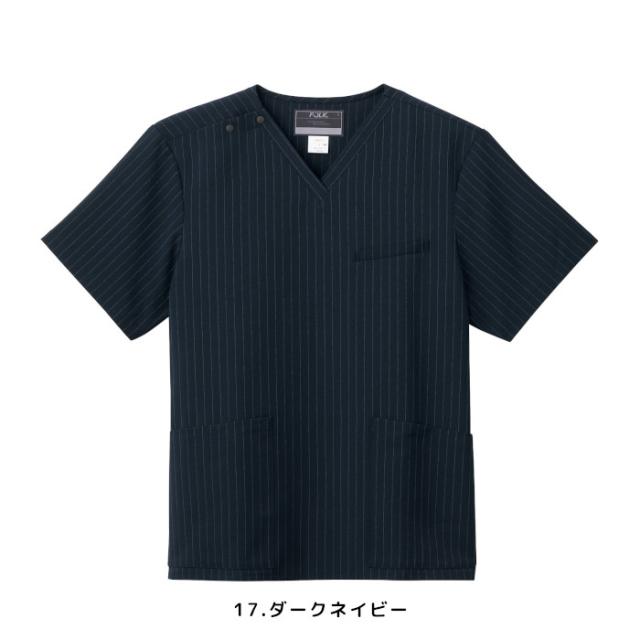 スクラブ 白衣 医療用 上下セット おしゃれ フォーク 7096SC 5034SC ズボン 看護 医院 クリニック| ユニフォーム 上下セット 医師 半袖 ナース服 男性 メンズ 大きいサイズ 医療 介護服 看護師_7