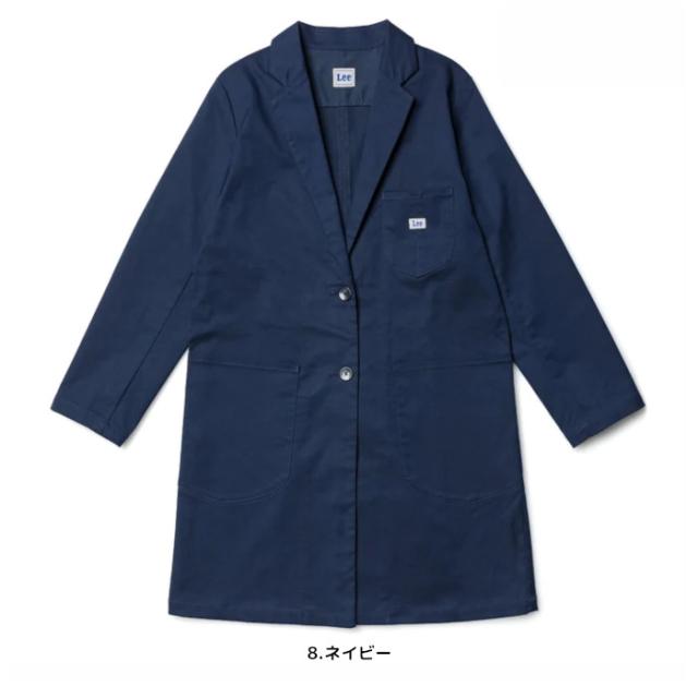 白衣 Lee リー レディース ドクターコート 女性 ストレッチ 診察衣 おしゃれ かっこいい ユニフォーム 病院 制服 介護士 ユニホーム 医師 大きいサイズ 看護師 医療 介護服 クリニック メディカル_2