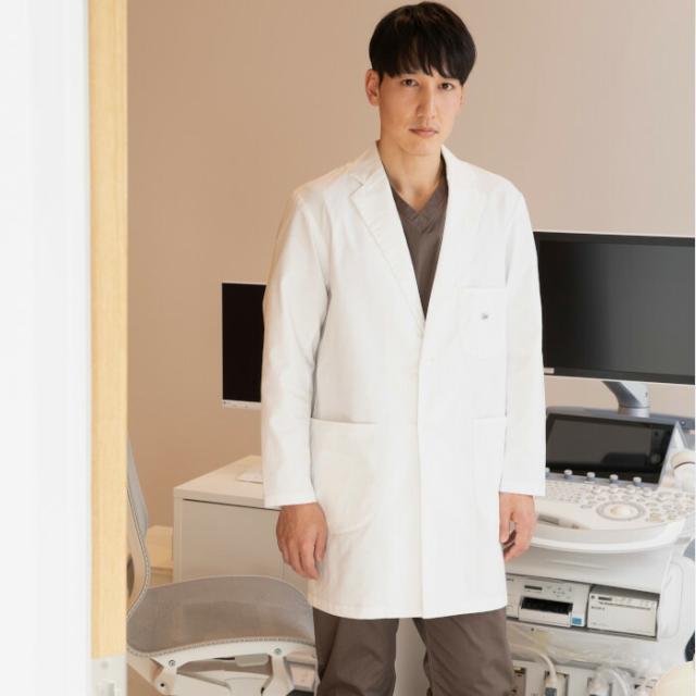 白衣 Lee リー メンズ ドクターコート ストレッチ 診察衣 おしゃれ かっこいい ユニフォーム 病院 制服 介護士 ユニホーム 医師 大きいサイズ 看護師 医療 介護服 クリニック メディカル_1