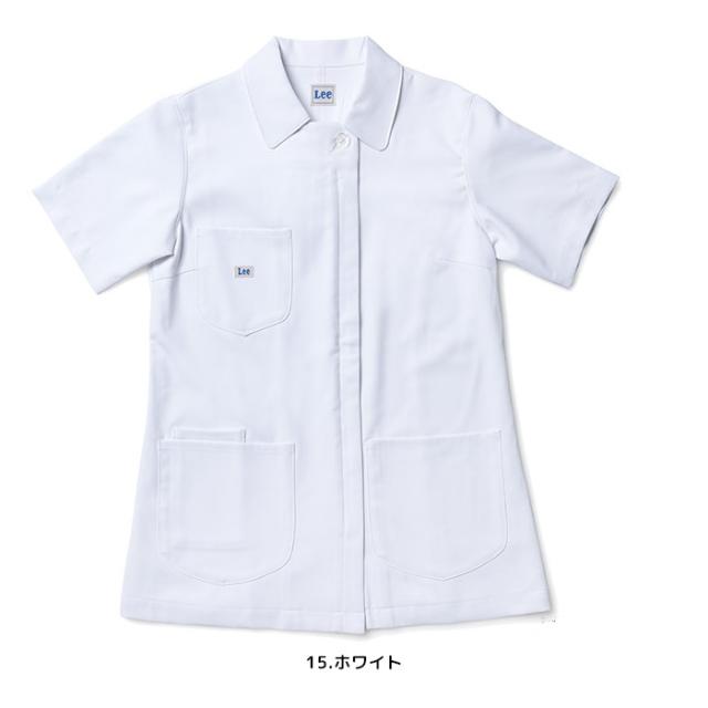 白衣 Lee リー レディース ジャケット 女性 ストレッチ おしゃれ かわいい ユニフォーム 病院 制服 介護士 ユニホーム 医師 大きいサイズ 看護師 医療 介護服 クリニック メディカル_5