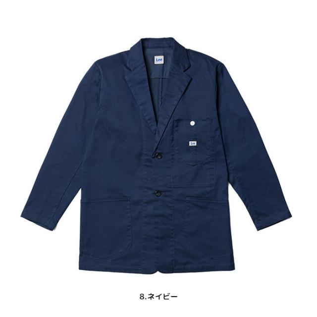 白衣 Lee リー メンズジャケット ドクターコート ストレッチ 診察衣 おしゃれ かっこいい ユニフォーム 病院 制服 介護士 ユニホーム 医師 大きいサイズ 看護師 医療 介護服 クリニック メディカル_2