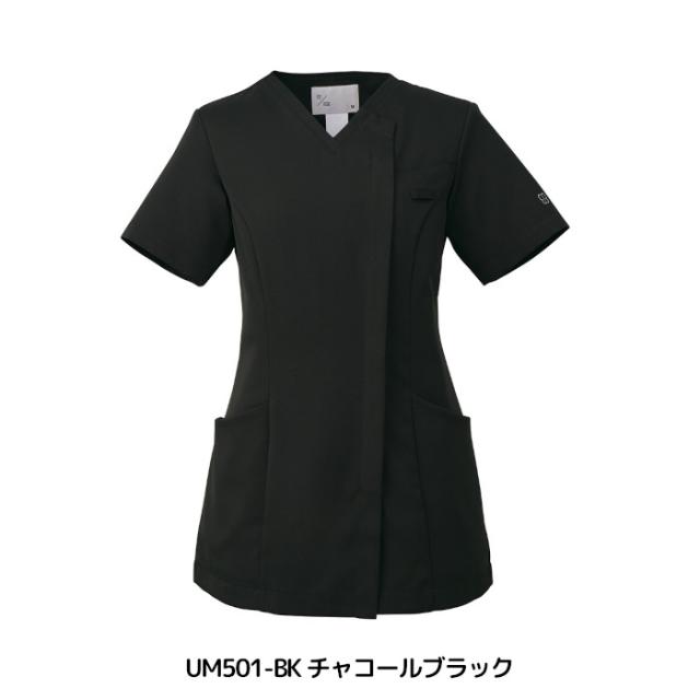 スクラブ 上下セット 白衣 医療 uka ウカ レディース エステ ユニフォーム かわいい おしゃれ 人気 看護師 女性用 医療用 施術着 看護婦 半袖 ナース服 制服 介護 UM501 UM701_9