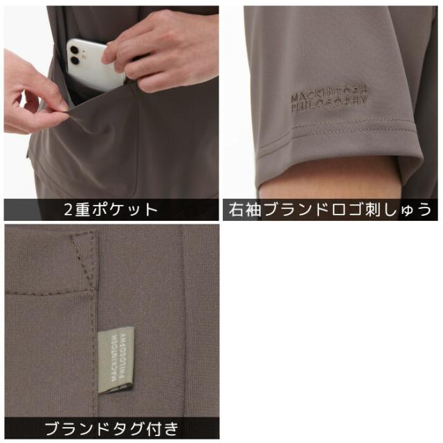 マッキントッシュ フィロソフィー スクラブ メンズ 男性 ブランド 医療用 白衣 看護師 介護士 ナガイレーベン おしゃれ かっこいい メディカル MPA3902_4