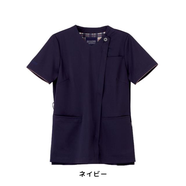 マッキントッシュ フィロソフィー スクラブ 前開き ファスナー レディース 女性 ブランド 医療用 白衣 看護師 介護士 ナガイレーベン おしゃれ かっこいい メディカル MPA3917_5