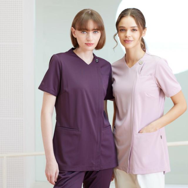 マッキントッシュ フィロソフィー スクラブ 前開き ファスナー レディース 女性 ブランド 医療用 白衣 看護師 介護士 ナガイレーベン おしゃれ かっこいい メディカル MPA3917_1