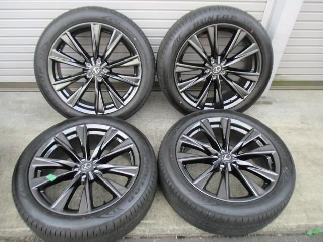 ★☆レクサス RX350 Fスポーツ 純正タイヤアルミホイールセット 新車外し 4本 235/50R21 送料込 20741☆★インボイス領収書発行可能