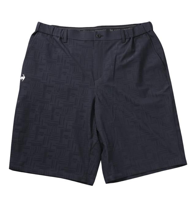 【新商品】LE COQ SPORTIF GOLF 大きいサイズ メンズ チェックボーダージャガードショートパンツ ブラック  3L 4L 5L 6L 1012846203-2