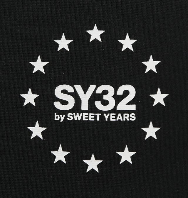 SY32 by SWEET YEARS 大きいサイズ メンズ ダブルニットマルチロゴフルジップパーカー ブラック  3L 4L 5L 6L 1012786120-2_6