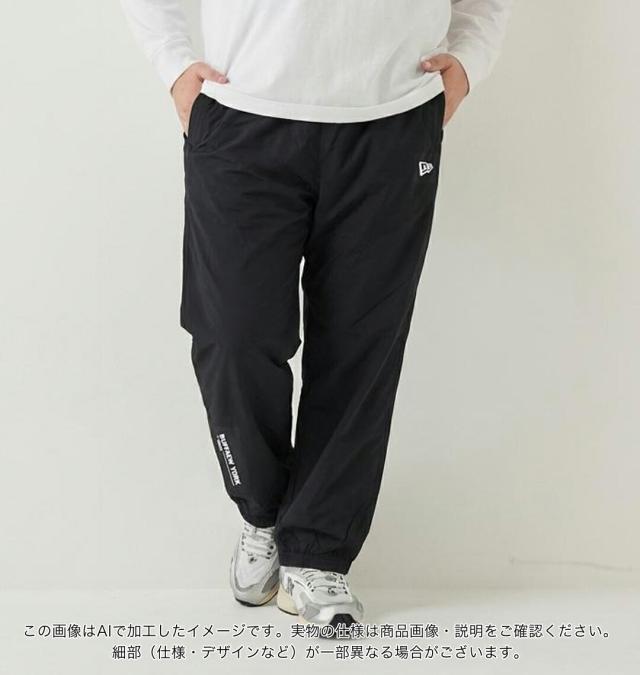 NEW ERA 大きいサイズ メンズ ストレッチウーブンパンツ ブラック 3L 4L 5L 6L 1012746101-1