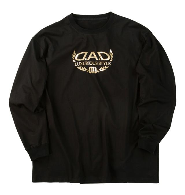 D.A.D 大きいサイズ メンズ 長袖Tシャツ ブラック 3L 5L 6L 7L 8L 1012785660-2