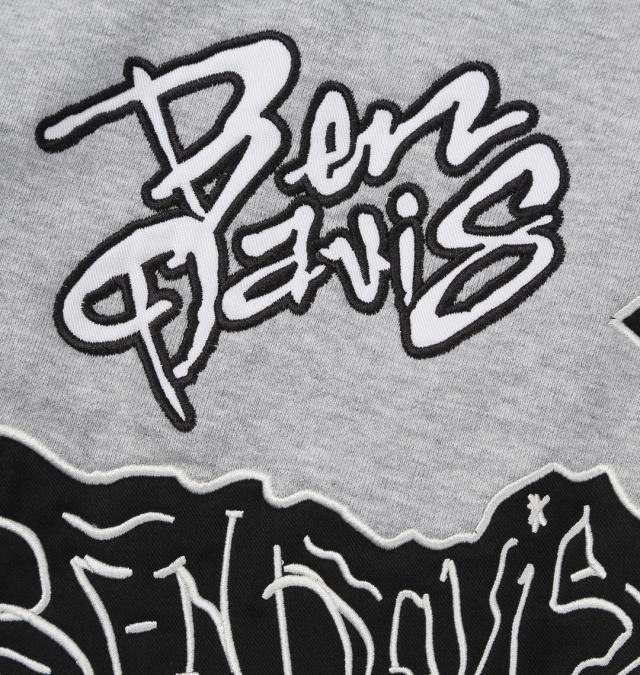 BEN DAVIS 大きいサイズ メンズ 裏毛マルチワッペンプルパーカー ミックスグレー 3L 4L 5L 6L 1012786100-1_7