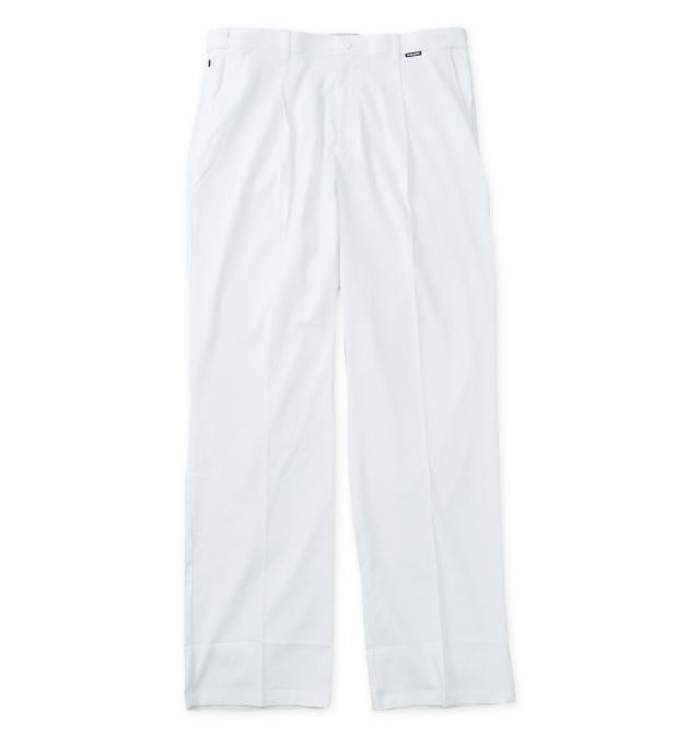 【新商品】LE COQ SPORTIF GOLF 大きいサイズ メンズ ウエストアジャスター付ワンタックパンツ ホワイト  105 110 115 120 1012846201-1