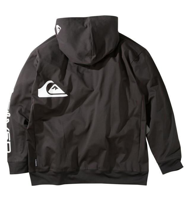 【新商品】Quiksilver 大きいサイズ メンズ OMNI MW長袖ラッシュガードジップパーカー ブラック 3L 4L 5L 6L 1012786265-2_2