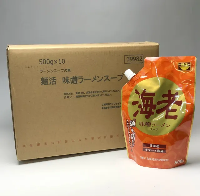 海老味噌ラーメンスープ（約10〜12人前）×10袋