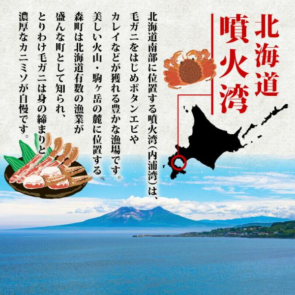かに 蟹 毛ガニ 北海道 350g 前後 5尾 ボイル済 お取り寄せ ギフト 通販 冷凍 送料無料 プレゼント お祝い_1