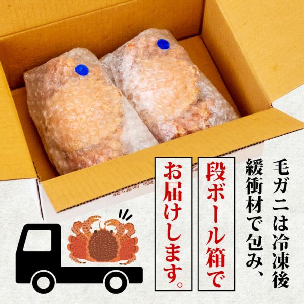 かに 蟹 毛ガニ 北海道 350g 前後 7尾 ボイル済 お取り寄せ ギフト 通販 冷凍 送料無料 プレゼント お祝い_7