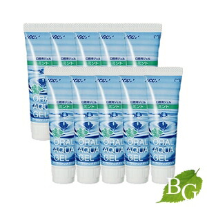 【ポイント5倍実施中】【送料無料】ジーシー オーラルアクアジェル ミント 40g×10本セット