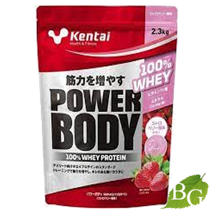 【OPEN記念P5倍3/4迄】kentai ケンタイ パワーボディ 100% ホエイプロテイン ストロベリー風味 2.3kg