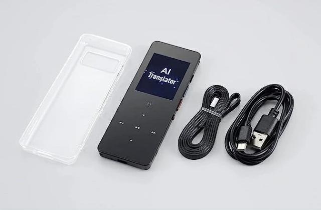 キヨラカ 89か国文字起こし翻訳機レコーダー IC-M89 音声翻訳機 通訳機 ボイスレコーダー AI機能 MP3プレーヤー 海外旅行 語学学習