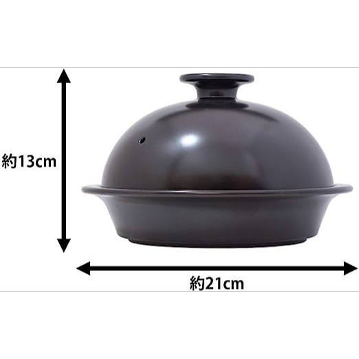 美濃焼の蒸し器 Slish（スリッシュ） (蒸し煮 黒)_6
