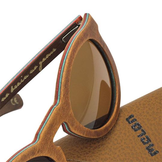 Woodys Sunshade Skatewood Jake2 caramel木製サングラス/ウッドサングラス スノースケート　スノースクート　自転車　アウトドア