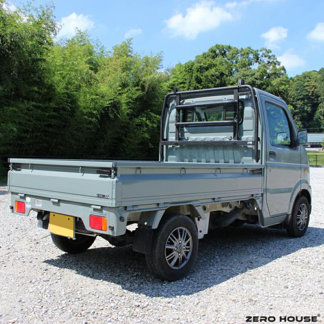 スズキ  キャリイ トラック キャリー 軽トラ 標準車 DA16T DA52T 荷台 窓 ガード 保護 荷台ガード リアウィンドウガード カスタム パーツ 外装 ブラック SUZUKI CARRY　（SUPER CARRY不可）_11