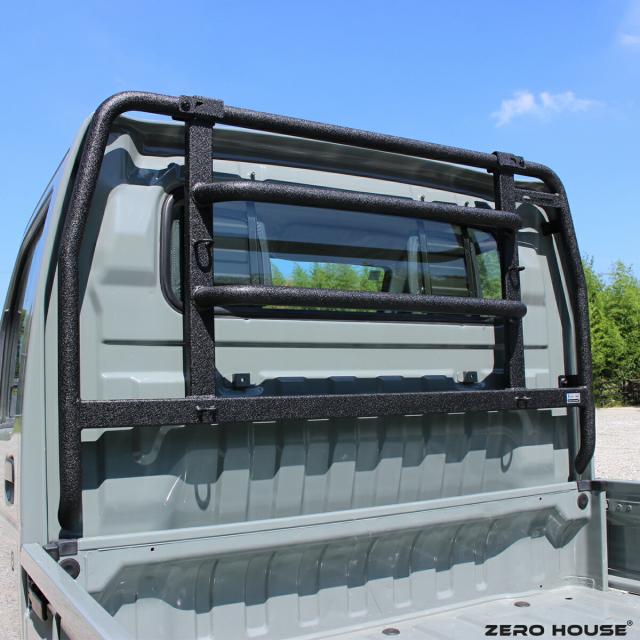 スズキ  キャリイ トラック キャリー 軽トラ 標準車 DA16T DA52T 荷台 窓 ガード 保護 荷台ガード リアウィンドウガード カスタム パーツ 外装 ブラック SUZUKI CARRY　（SUPER CARRY不可）_13