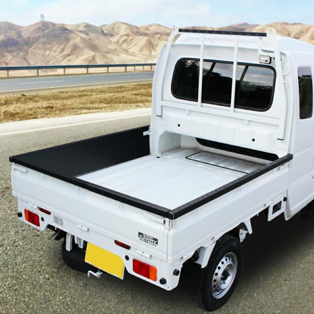 スズキ スーパーキャリィ スーパーキャリー DA16T 専用 あおりガード 鳥居ガード 荷台完全防御 フルガード 4点セット 現場仕様 荷台 補強 傷防止 軽トラ パーツ_15