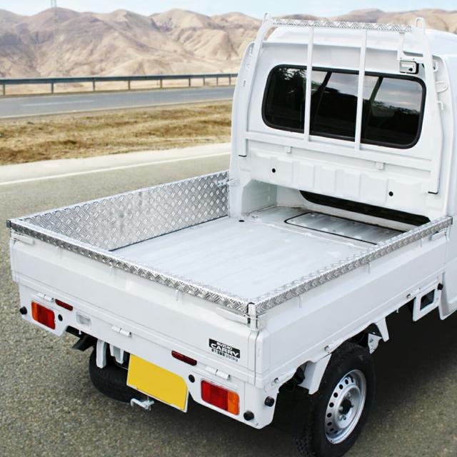 スズキ スーパーキャリィ スーパーキャリー DA16T 専用 あおりガード 鳥居ガード 荷台完全防御 フルガード 4点セット 現場仕様 荷台 補強 傷防止 軽トラ パーツ_12