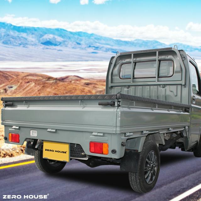 【売れ筋アイテム】スズキ キャリー トラック キャリー 軽トラ  標準車 DA16T DA52T あおりガード あおりプロテクター あおり保護 ゲートガード ゲートプロテクター ゲート保護 鳥居ガード 4点セット シルバー ブラック 荷台 ガード 軽トラ 専用設計_15