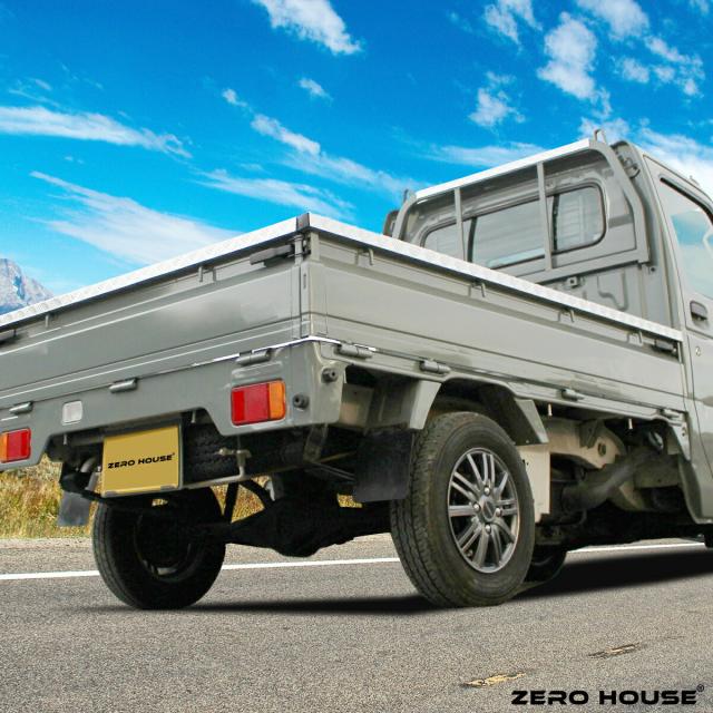 【売れ筋アイテム】スズキ キャリー トラック キャリー 軽トラ  標準車 DA16T DA52T あおりガード あおりプロテクター あおり保護 ゲートガード ゲートプロテクター ゲート保護 鳥居ガード 4点セット シルバー ブラック 荷台 ガード 軽トラ 専用設計_13
