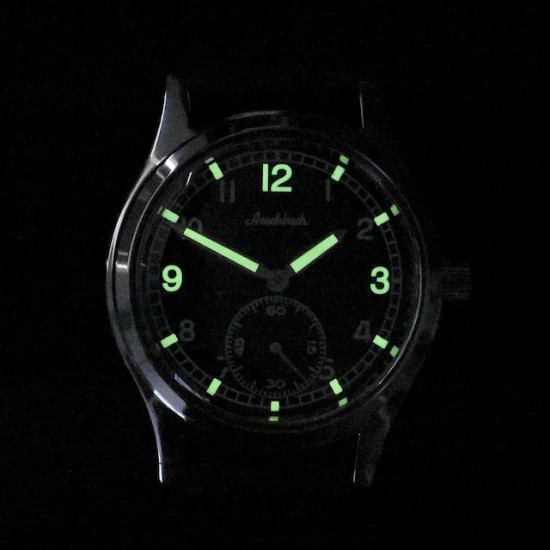 MWC 正規代理店 MWC時計 ミリタリーウォッチ ドイツ軍 Aeshbach エーシュバッハ 時計 自動巻き スモセコ 腕時計 1940s WW2 旧ドイツ陸軍 Wehrmacht 旧ドイツ空軍 Luftawaffe プラ風防 MWC製　第二次世界大戦モデル 独軍 MWC腕時計 mwc_4
