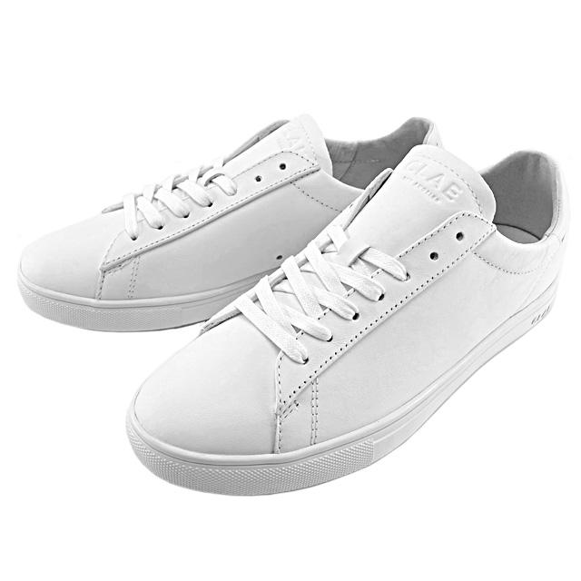 CLAE(クレイ) レースアップ スニーカー ホワイト 白 LM01ABR 婦人 紳士 レディース メンズ 男女兼用 紐靴 革靴 リーガルコーポレーション