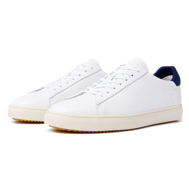 CLAE(クレイ) レースアップ スニーカー ホワイト ネイビー 白 紺 LM01ABR 婦人 紳士 レディース メンズ 男女兼用 靴紐 革靴 リーガルコーポレーション