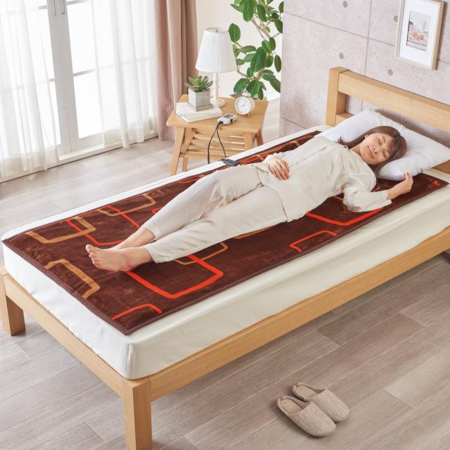 Sugibo(スギボー) プレミアムボア 電気掛敷兼用毛布 ロング 電気敷き毛布 ダークブラウンSB20SL14(DB) 日本製 タイマー_1