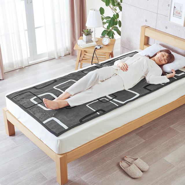 Sugibo(スギボー) プレミアムボア 電気掛敷兼用毛布 ロング 電気敷き毛布 ダークグレーSB20SL14(DG) 日本製 タイマー ギフト_1