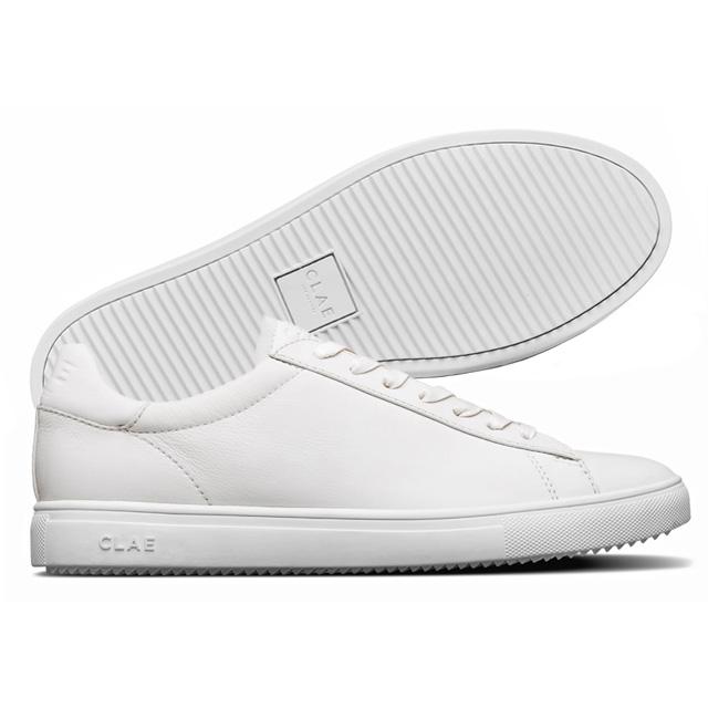 CLAE(クレイ) レースアップ　スニーカー ホワイト 白 LA01ABR 紳士 婦人 メンズ レディース 男女兼用 靴紐 革靴 リーガルコーポレーション